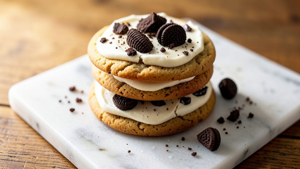 Hershey's Cookies and Cream Cookies Recipe: Chocolate-Dipped Crunch in Every Bite