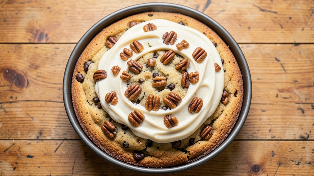 Toll House Cookie Cake Recipe: Fudgy Layers and Crunchy Pecan Topping