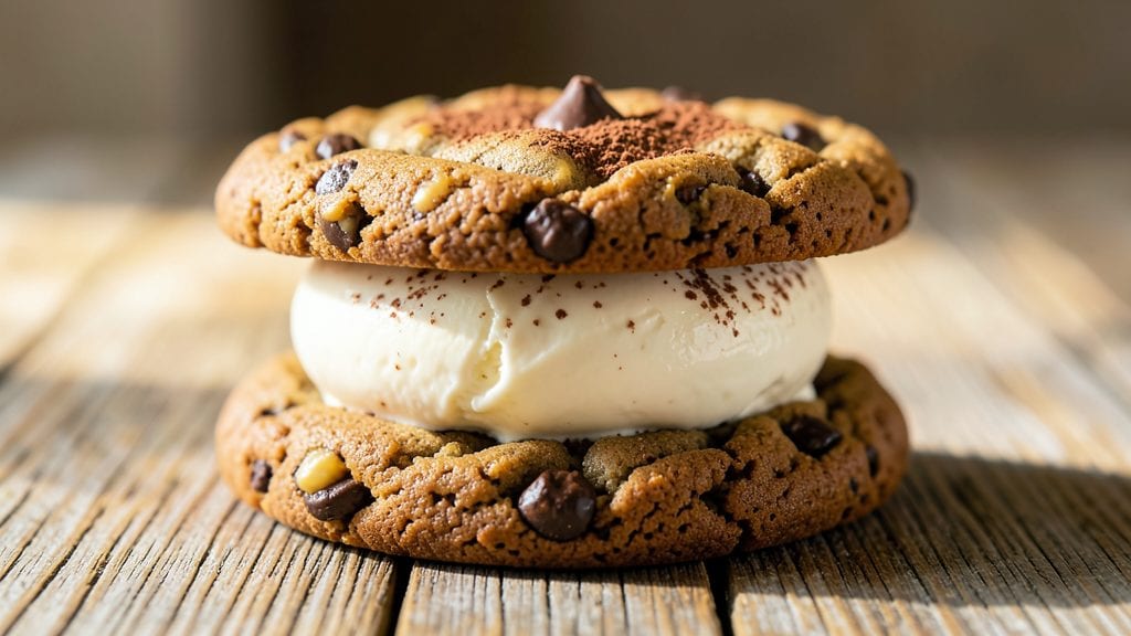 Toll House Cookie Ice Cream Sandwich Recipe: Crunchy Cookie Wraps Around Creamy Vanilla Swirls